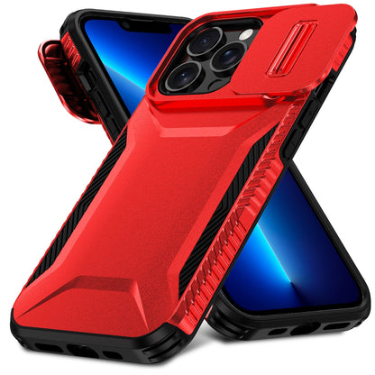 iPhone 13 Pro Phone Case with Sliding Camshield | Military-Grade TPU & PC Protective Anti-Scratch Anti-Skid Cover, Durable Shockproof Design