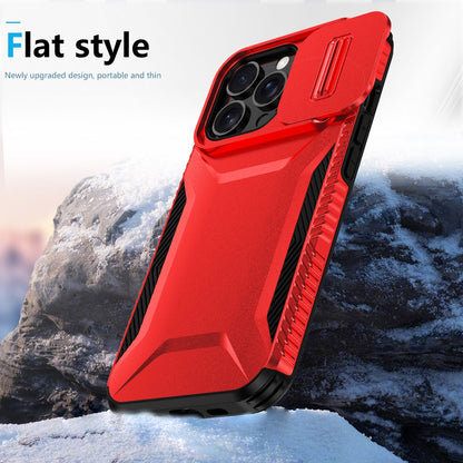 iPhone 13 Pro Max Phone Case with Sliding Camshield | Military-Grade TPU & PC Protective Anti-Scratch Anti-Skid Cover, Durable Shockproof Design