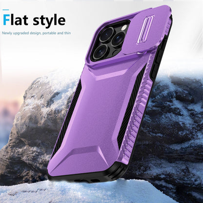 iPhone 13 Pro Max Phone Case with Sliding Camshield | Military-Grade TPU & PC Protective Anti-Scratch Anti-Skid Cover, Durable Shockproof Design