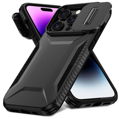 iPhone 14 Pro Phone Case with Sliding Camshield | Military-Grade TPU & PC Protective Anti-Scratch Anti-Skid Cover, Durable Shockproof Design