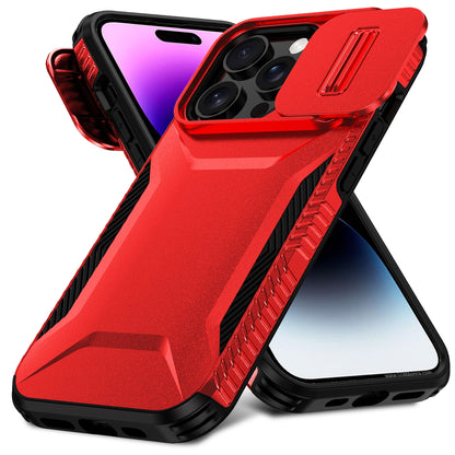 iPhone 14 Pro Phone Case with Sliding Camshield | Military-Grade TPU & PC Protective Anti-Scratch Anti-Skid Cover, Durable Shockproof Design