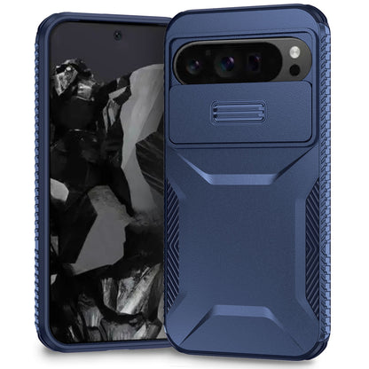 Google Pixel 9 Pro XL Phone Case with Sliding Camshield | Military-Grade TPU & PC Protective Anti-Scratch Anti-Skid Cover, Durable Shockproof Design
