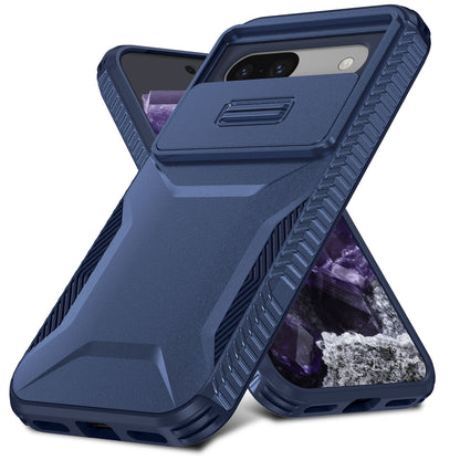 Google Pixel 8a Phone Case with Sliding Camshield | Military-Grade TPU & PC Protective Anti-Scratch Anti-Skid Cover, Durable Shockproof Design