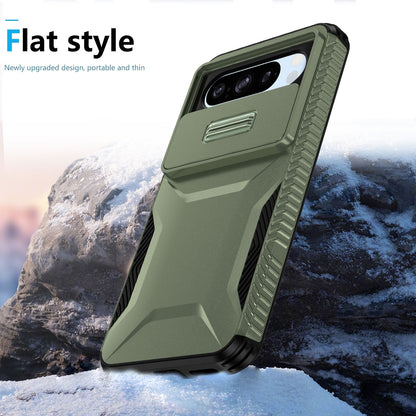 Google Pixel 8 Pro Phone Case with Sliding Camshield | Military-Grade TPU & PC Protective Anti-Scratch Anti-Skid Cover, Durable Shockproof Design
