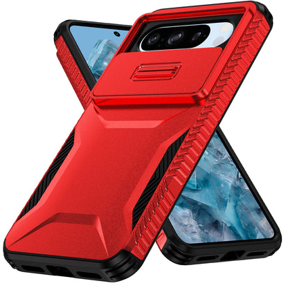 Google Pixel 8 Pro Phone Case with Sliding Camshield | Military-Grade TPU & PC Protective Anti-Scratch Anti-Skid Cover, Durable Shockproof Design