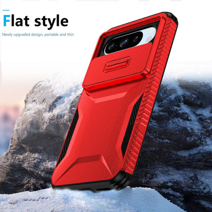Google Pixel 8 Pro Phone Case with Sliding Camshield | Military-Grade TPU & PC Protective Anti-Scratch Anti-Skid Cover, Durable Shockproof Design