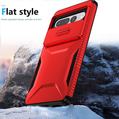 Google Pixel 7 Pro Phone Case with Sliding Camshield | Military-Grade TPU & PC Protective Anti-Scratch Anti-Skid Cover, Durable Shockproof Design