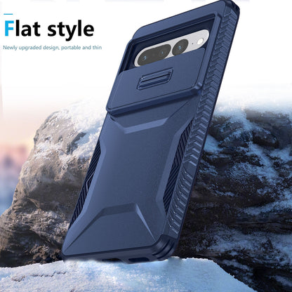 Google Pixel 7 Pro Phone Case with Sliding Camshield | Military-Grade TPU & PC Protective Anti-Scratch Anti-Skid Cover, Durable Shockproof Design