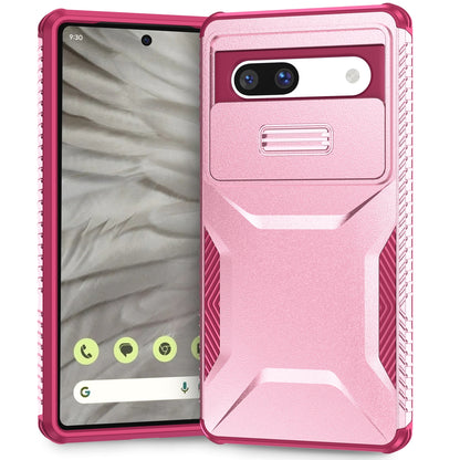 Google Pixel 7a Phone Case with Sliding Camshield | Military-Grade TPU & PC Protective Anti-Scratch Anti-Skid Cover, Durable Shockproof Design