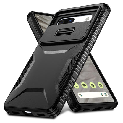 Google Pixel 7a Phone Case with Sliding Camshield | Military-Grade TPU & PC Protective Anti-Scratch Anti-Skid Cover, Durable Shockproof Design