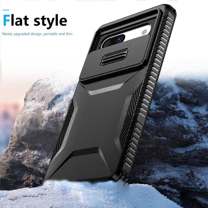 Google Pixel 7a Phone Case with Sliding Camshield | Military-Grade TPU & PC Protective Anti-Scratch Anti-Skid Cover, Durable Shockproof Design