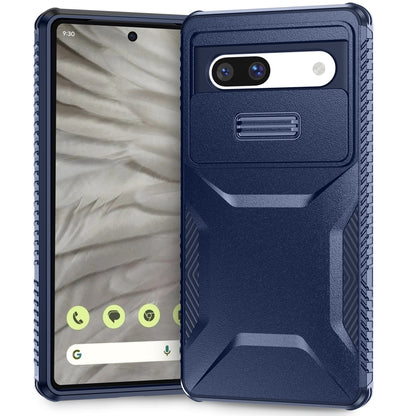 Google Pixel 7a Phone Case with Sliding Camshield | Military-Grade TPU & PC Protective Anti-Scratch Anti-Skid Cover, Durable Shockproof Design