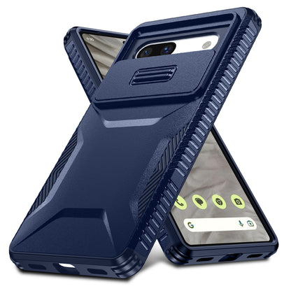 Google Pixel 7a Phone Case with Sliding Camshield | Military-Grade TPU & PC Protective Anti-Scratch Anti-Skid Cover, Durable Shockproof Design