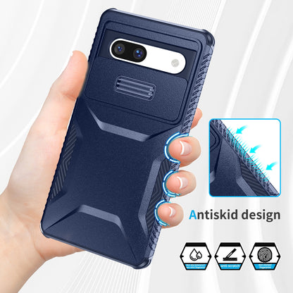 Google Pixel 7a Phone Case with Sliding Camshield | Military-Grade TPU & PC Protective Anti-Scratch Anti-Skid Cover, Durable Shockproof Design