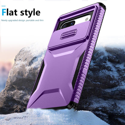 Google Pixel 7a Phone Case with Sliding Camshield | Military-Grade TPU & PC Protective Anti-Scratch Anti-Skid Cover, Durable Shockproof Design