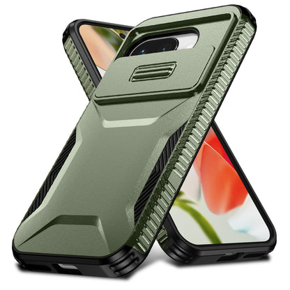 Google Pixel 9a Phone Case with Sliding Camshield | Military-Grade TPU & PC Protective Anti-Scratch Anti-Skid Cover, Durable Shockproof Design