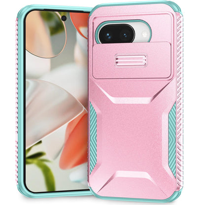 Google Pixel 9a Phone Case with Sliding Camshield | Military-Grade TPU & PC Protective Anti-Scratch Anti-Skid Cover, Durable Shockproof Design