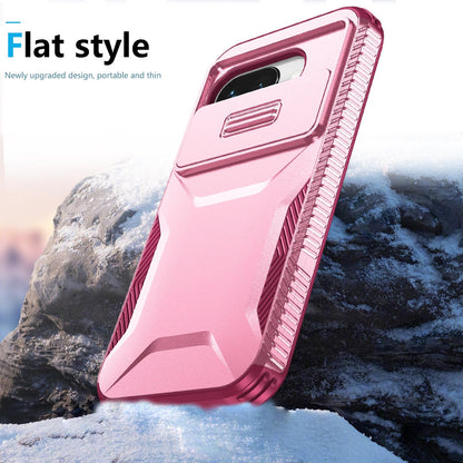 Google Pixel 9a Phone Case with Sliding Camshield | Military-Grade TPU & PC Protective Anti-Scratch Anti-Skid Cover, Durable Shockproof Design