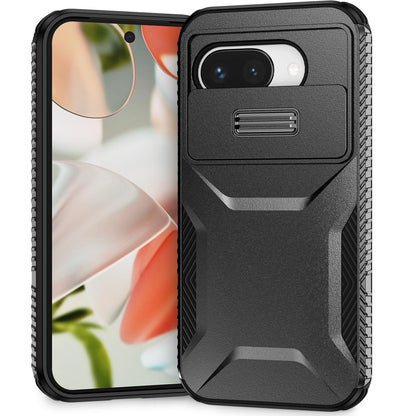 Google Pixel 9a Phone Case with Sliding Camshield | Military-Grade TPU & PC Protective Anti-Scratch Anti-Skid Cover, Durable Shockproof Design