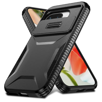 Google Pixel 9a Phone Case with Sliding Camshield | Military-Grade TPU & PC Protective Anti-Scratch Anti-Skid Cover, Durable Shockproof Design