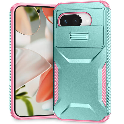 Google Pixel 9a Phone Case with Sliding Camshield | Military-Grade TPU & PC Protective Anti-Scratch Anti-Skid Cover, Durable Shockproof Design