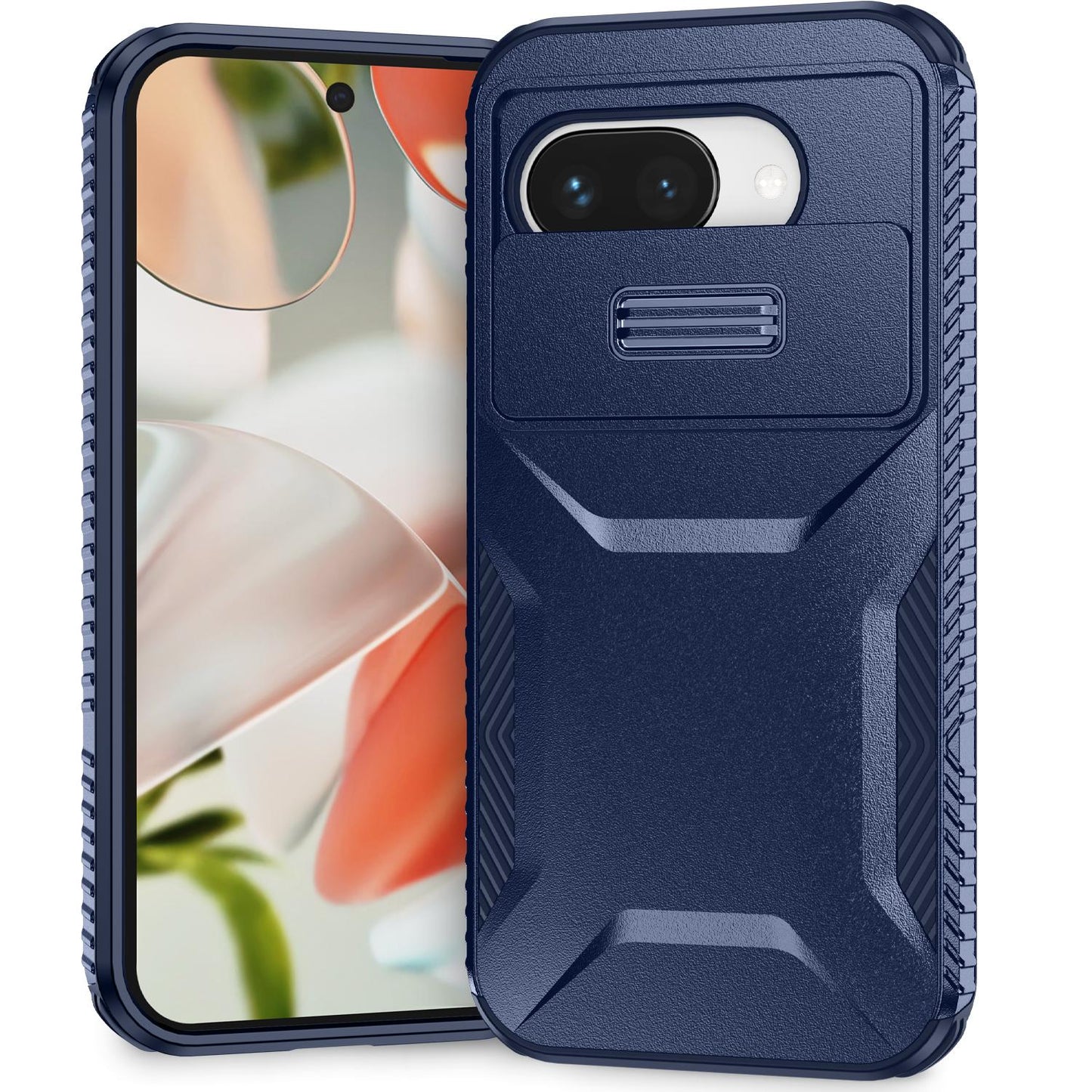 Google Pixel 9a Phone Case with Sliding Camshield | Military-Grade TPU & PC Protective Anti-Scratch Anti-Skid Cover, Durable Shockproof Design