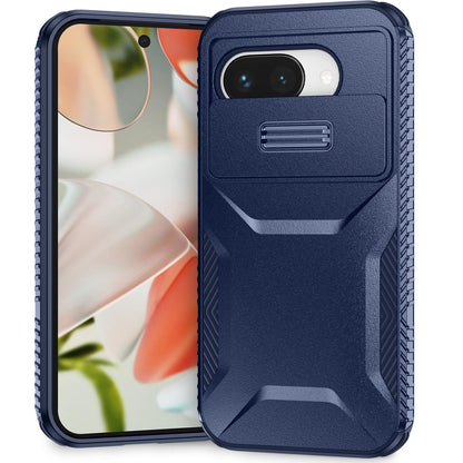 Google Pixel 9a Phone Case with Sliding Camshield | Military-Grade TPU & PC Protective Anti-Scratch Anti-Skid Cover, Durable Shockproof Design