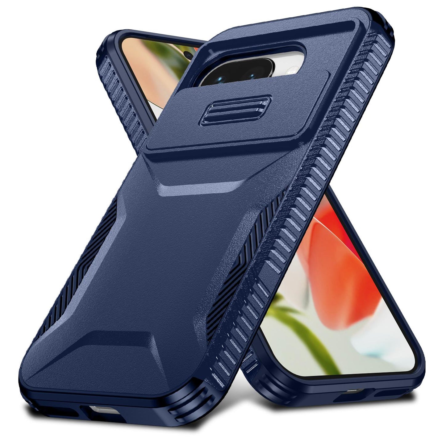 Google Pixel 9a Phone Case with Sliding Camshield | Military-Grade TPU & PC Protective Anti-Scratch Anti-Skid Cover, Durable Shockproof Design