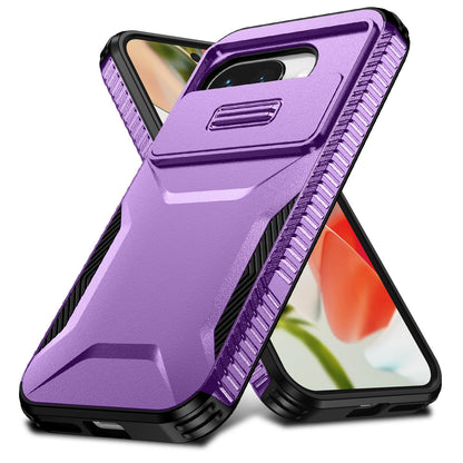 Google Pixel 9a Phone Case with Sliding Camshield | Military-Grade TPU & PC Protective Anti-Scratch Anti-Skid Cover, Durable Shockproof Design