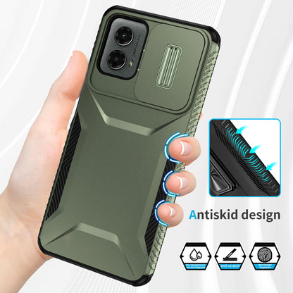 Motorola Moto G 5G 2024 Phone Case with Sliding Camshield | Military-Grade TPU & PC Protective Anti-Scratch Anti-Skid Cover, Durable Shockproof Design
