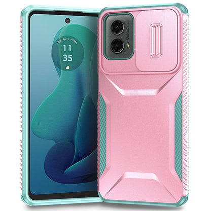 Motorola Moto G 5G 2024 Phone Case with Sliding Camshield | Military-Grade TPU & PC Protective Anti-Scratch Anti-Skid Cover, Durable Shockproof Design