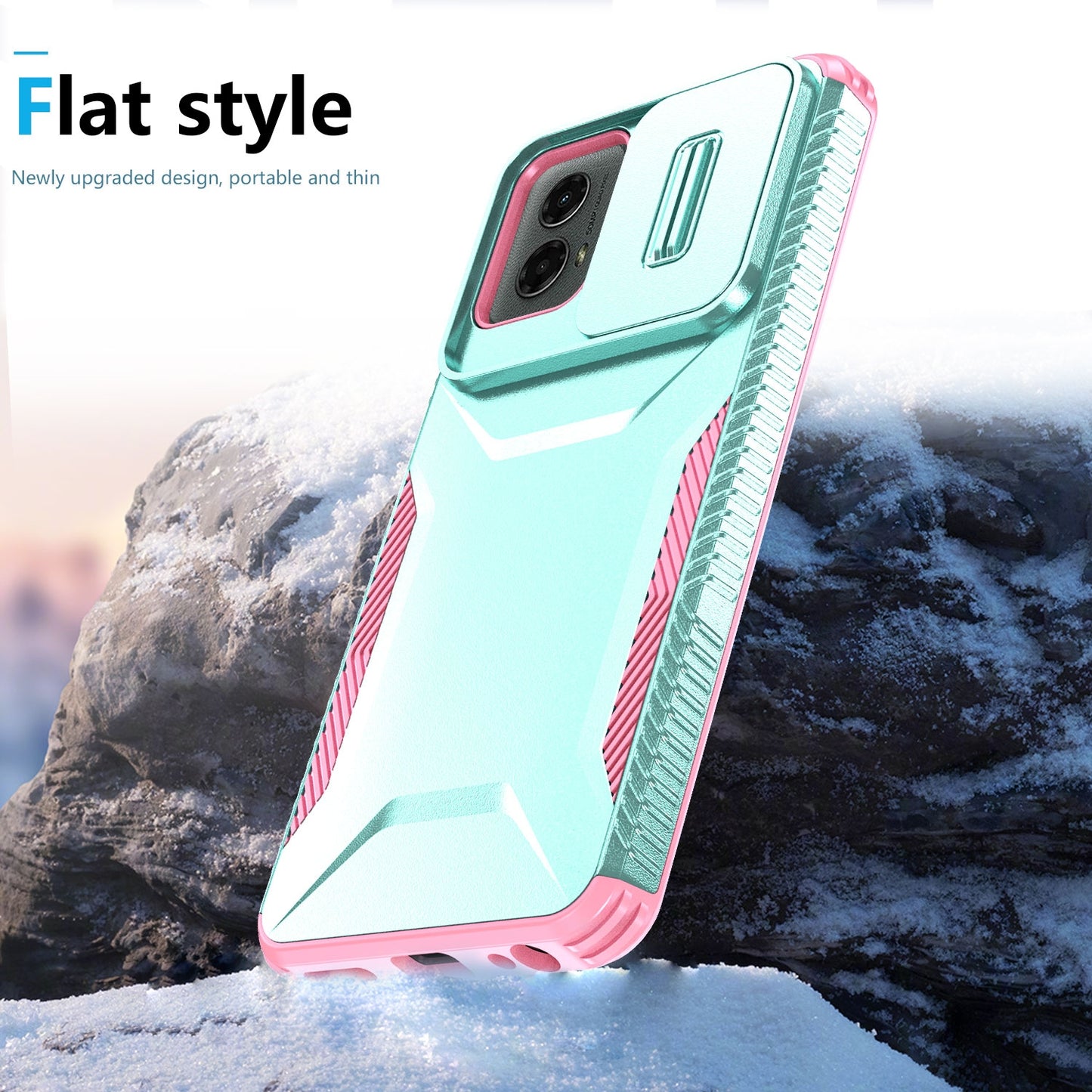 Motorola Moto G 5G 2024 Phone Case with Sliding Camshield | Military-Grade TPU & PC Protective Anti-Scratch Anti-Skid Cover, Durable Shockproof Design