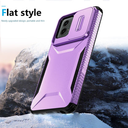 Motorola Moto G 5G 2024 Phone Case with Sliding Camshield | Military-Grade TPU & PC Protective Anti-Scratch Anti-Skid Cover, Durable Shockproof Design