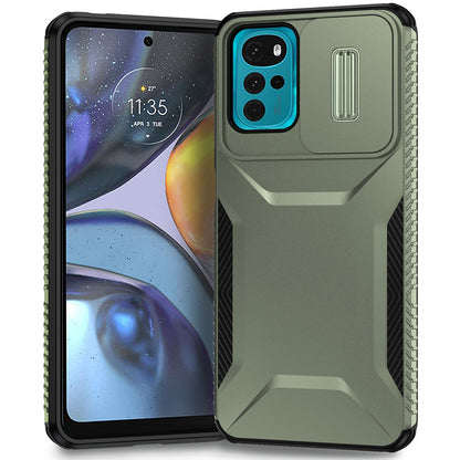 Motorola Moto G22 2024 Phone Case with Sliding Camshield | Military-Grade TPU & PC Protective Anti-Scratch Anti-Skid Cover, Durable Shockproof Design