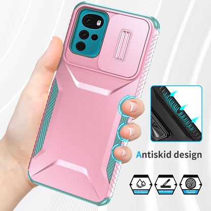 Motorola Moto G22 2024 Phone Case with Sliding Camshield | Military-Grade TPU & PC Protective Anti-Scratch Anti-Skid Cover, Durable Shockproof Design