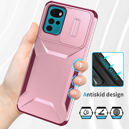 Motorola Moto G22 2024 Phone Case with Sliding Camshield | Military-Grade TPU & PC Protective Anti-Scratch Anti-Skid Cover, Durable Shockproof Design
