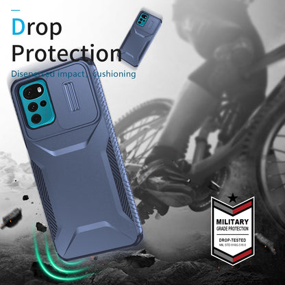 Motorola Moto G22 2024 Phone Case with Sliding Camshield | Military-Grade TPU & PC Protective Anti-Scratch Anti-Skid Cover, Durable Shockproof Design