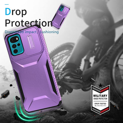 Motorola Moto G22 2024 Phone Case with Sliding Camshield | Military-Grade TPU & PC Protective Anti-Scratch Anti-Skid Cover, Durable Shockproof Design