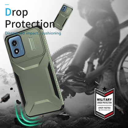 Motorola Moto G Play 4G 2024 Phone Case with Sliding Camshield | Military-Grade TPU & PC Protective Anti-Scratch Anti-Skid Cover, Durable Shockproof Design