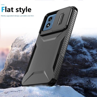 Motorola Moto G Play 4G 2024 Phone Case with Sliding Camshield | Military-Grade TPU & PC Protective Anti-Scratch Anti-Skid Cover, Durable Shockproof Design