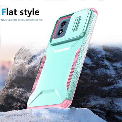 Motorola Moto G Play 4G 2024 Phone Case with Sliding Camshield | Military-Grade TPU & PC Protective Anti-Scratch Anti-Skid Cover, Durable Shockproof Design