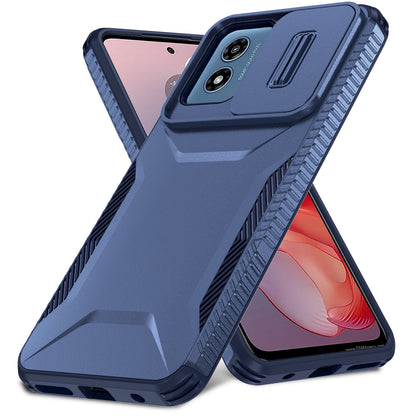 Motorola Moto G Play 4G 2024 Phone Case with Sliding Camshield | Military-Grade TPU & PC Protective Anti-Scratch Anti-Skid Cover, Durable Shockproof Design