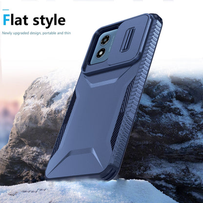 Motorola Moto G Play 4G 2024 Phone Case with Sliding Camshield | Military-Grade TPU & PC Protective Anti-Scratch Anti-Skid Cover, Durable Shockproof Design
