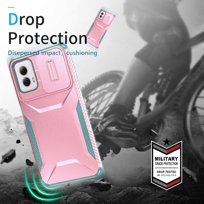 Motorola Moto G Power 5G 2024 Phone Case with Sliding Camshield | Military-Grade TPU & PC Protective Anti-Scratch Anti-Skid Cover, Durable Shockproof Design