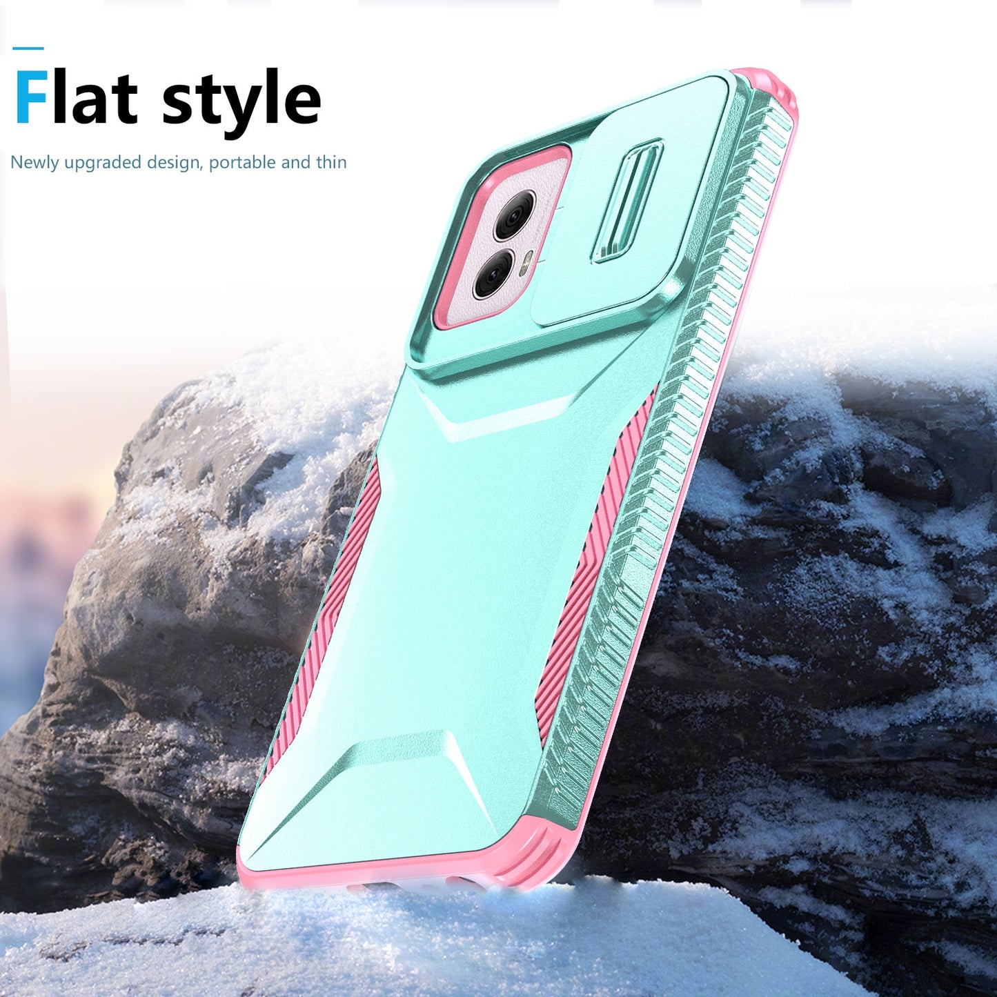 Motorola Moto G Power 5G 2024 Phone Case with Sliding Camshield | Military-Grade TPU & PC Protective Anti-Scratch Anti-Skid Cover, Durable Shockproof Design