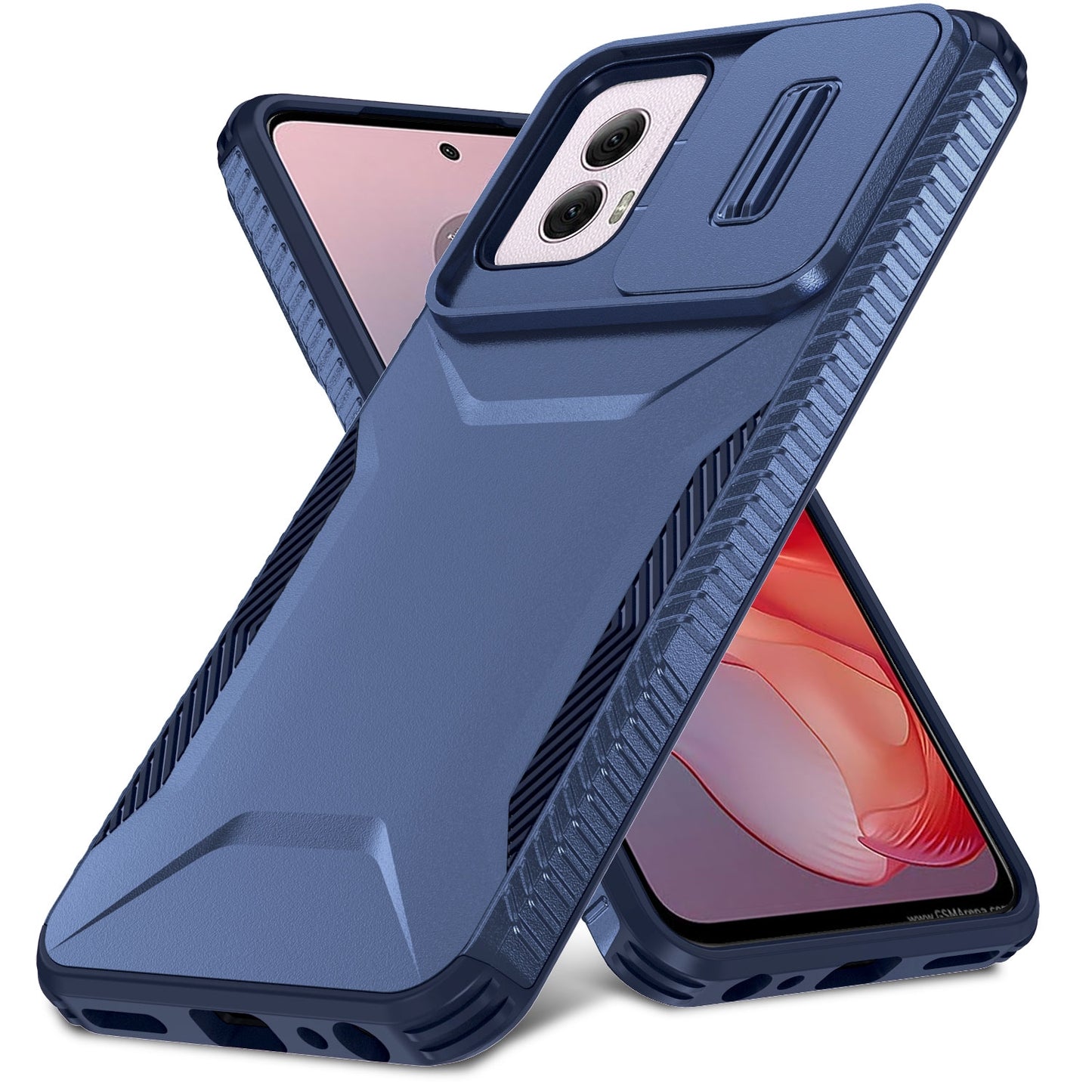 Motorola Moto G Power 5G 2024 Phone Case with Sliding Camshield | Military-Grade TPU & PC Protective Anti-Scratch Anti-Skid Cover, Durable Shockproof Design