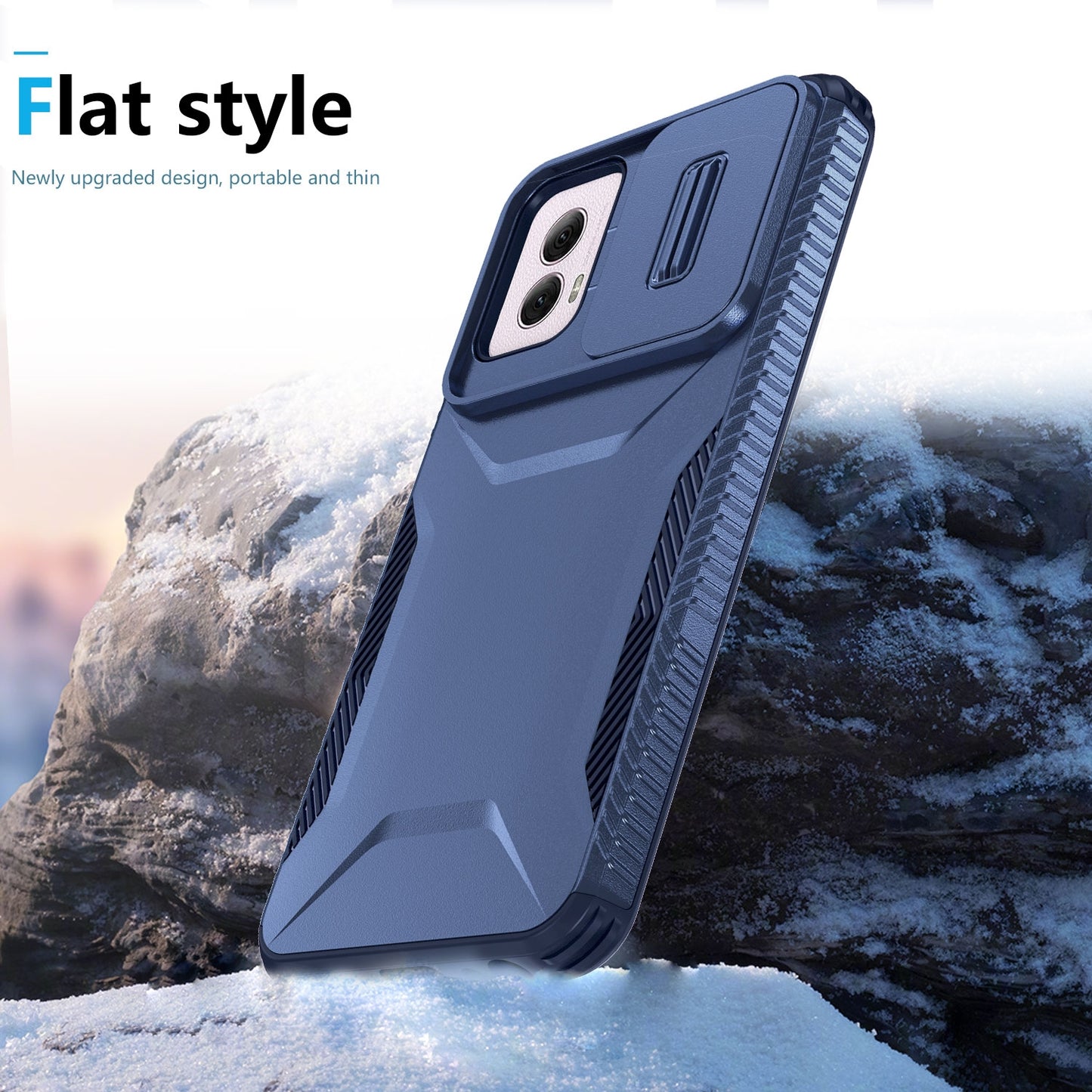Motorola Moto G Power 5G 2024 Phone Case with Sliding Camshield | Military-Grade TPU & PC Protective Anti-Scratch Anti-Skid Cover, Durable Shockproof Design