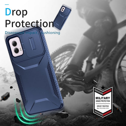 Motorola Moto G Power 5G 2024 Phone Case with Sliding Camshield | Military-Grade TPU & PC Protective Anti-Scratch Anti-Skid Cover, Durable Shockproof Design