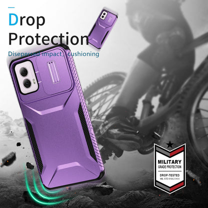 Motorola Moto G Power 5G 2024 Phone Case with Sliding Camshield | Military-Grade TPU & PC Protective Anti-Scratch Anti-Skid Cover, Durable Shockproof Design