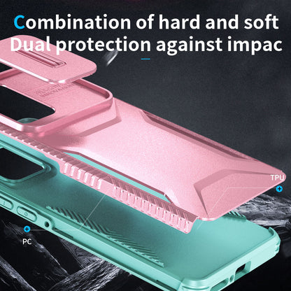Motorola Edge 5G 2024 Phone Case with Sliding Camshield | Military-Grade TPU & PC Protective Anti-Scratch Anti-Skid Cover, Durable Shockproof Design